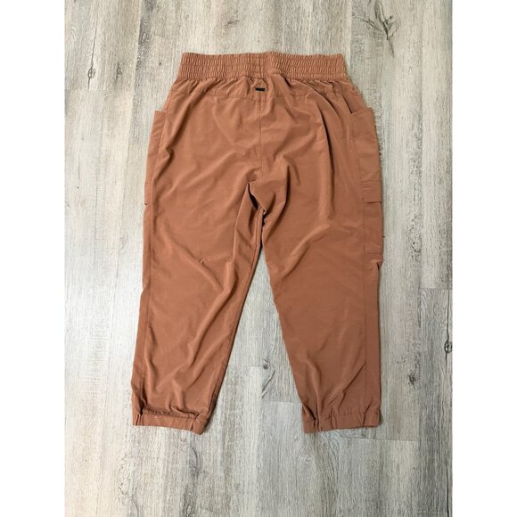 Prana Womens XL Kanab Pants Pull On Jogger Hiking Clay Orange / Mocha - Picture 7 of 7